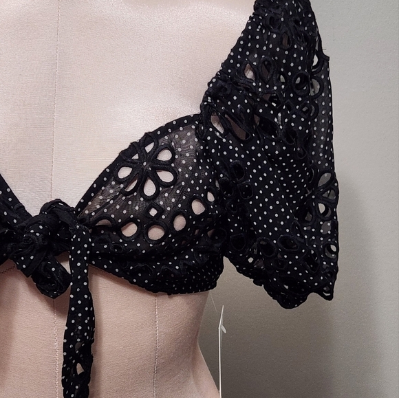 New!For Love and Lemons Swim Cover Top - Picture 6 of 11